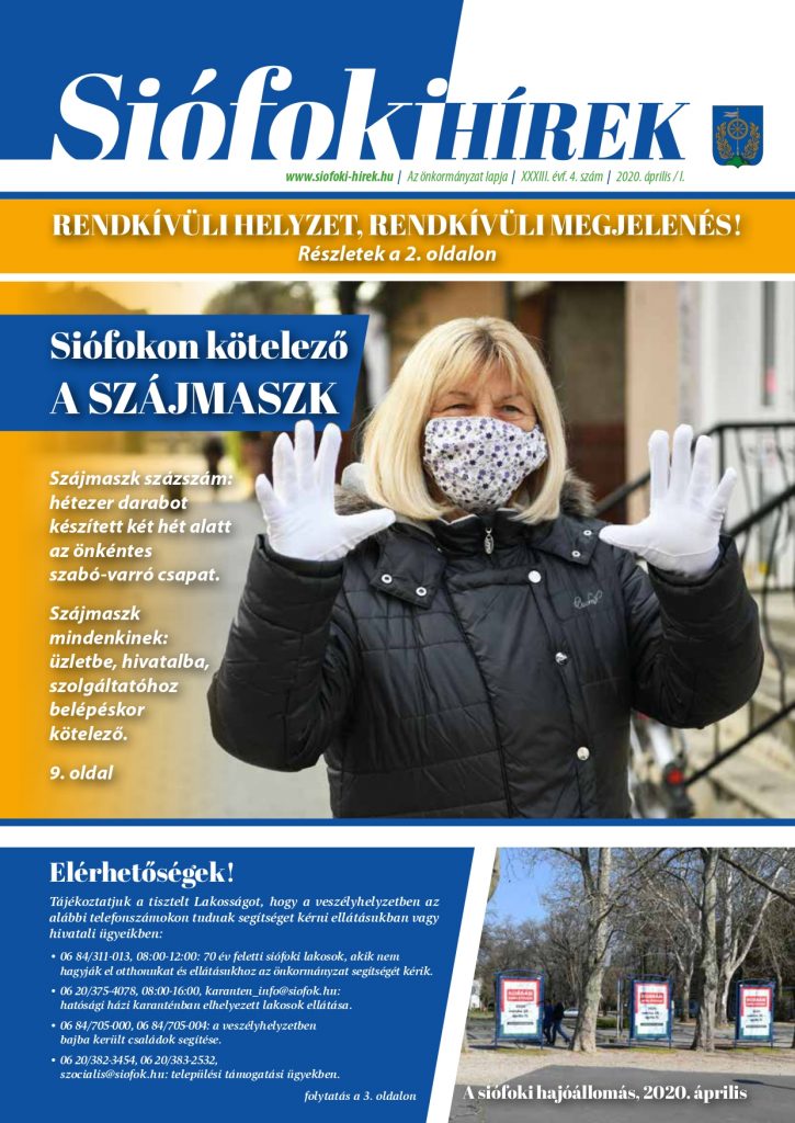 Siofoki hirek 2020 aprilis 01