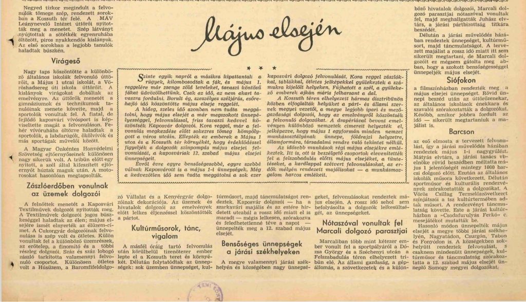 1956 majus elseje somogymegyeihirlap 1956 05 1691593565 pages1 1
