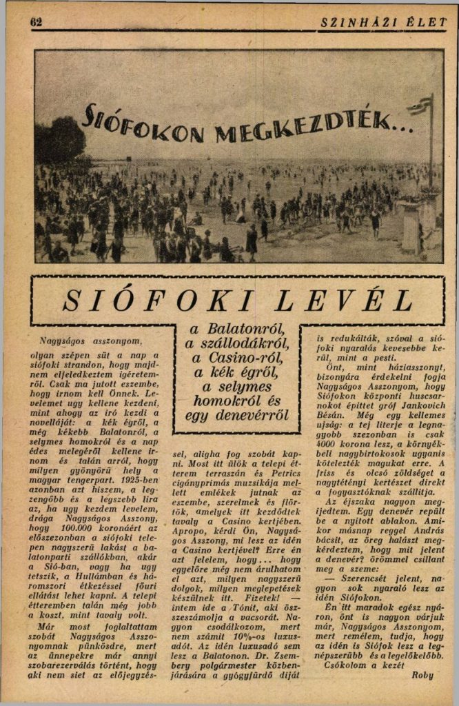 Siofokon Megkezdtek Siofoki Level Szinhazielet 1925 22 1695876353 Pages64 64 (1)