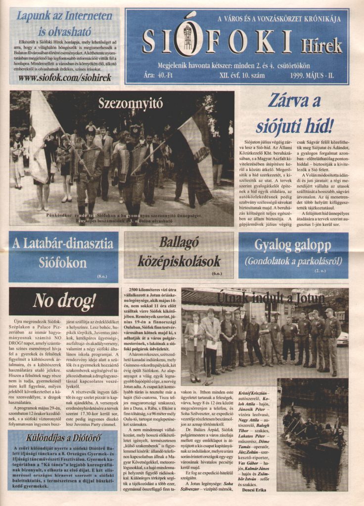 Siofoki hirek 1999 majus ii 10.szam
