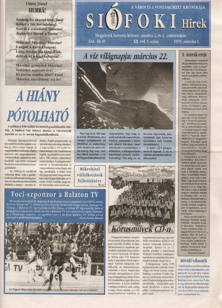 Siofoki hirek 1999 marcius i 5.szam