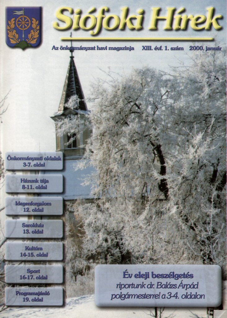 Siofoki hirek 2000 januar 1.szam