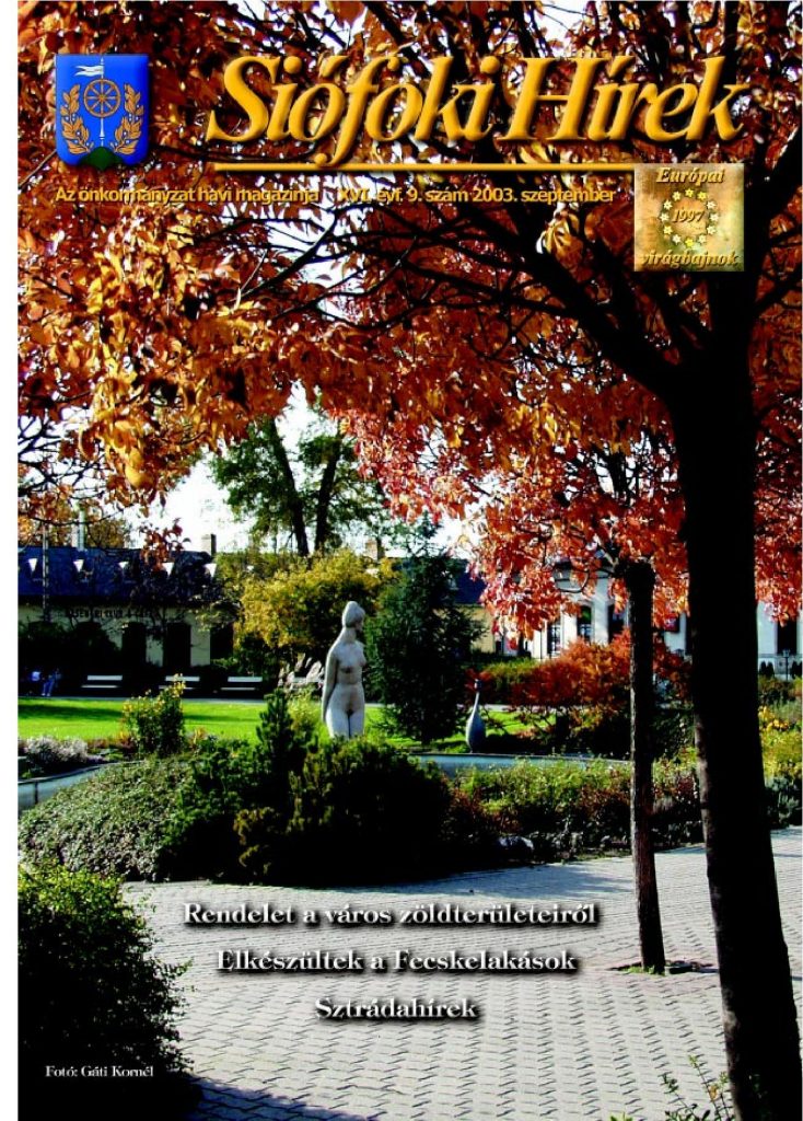 Siofoki hirek 2003 szeptember 9.szam