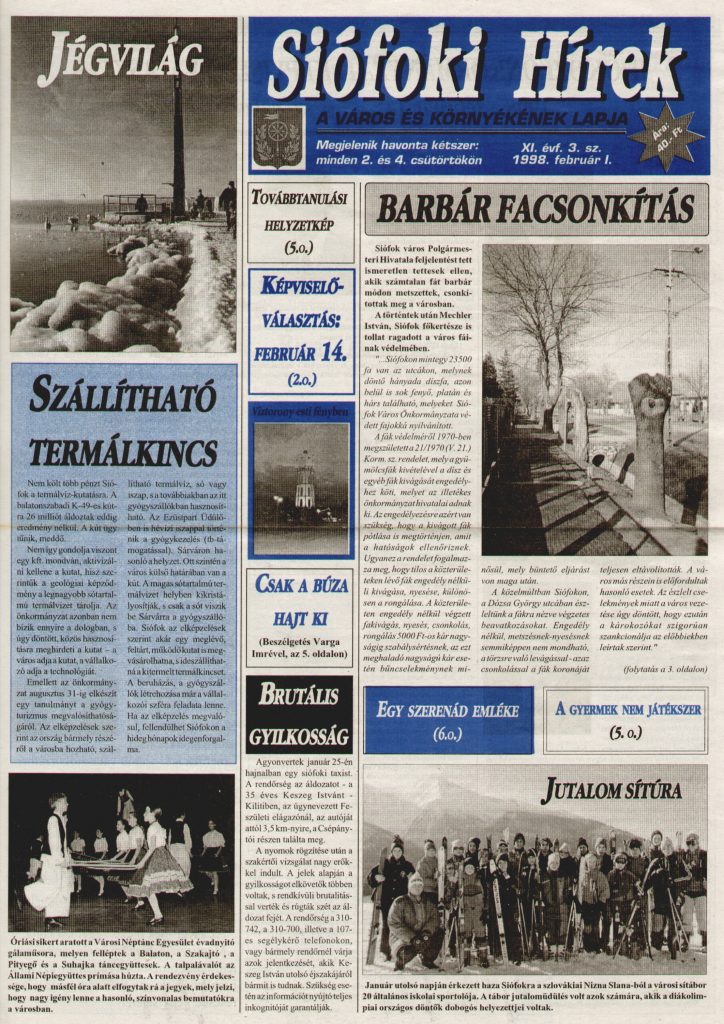 Siofoki hirek 1998 februar i. 3.sz