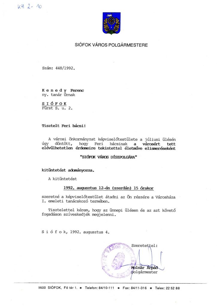 Kh 2.10 diszpolgar meghivo