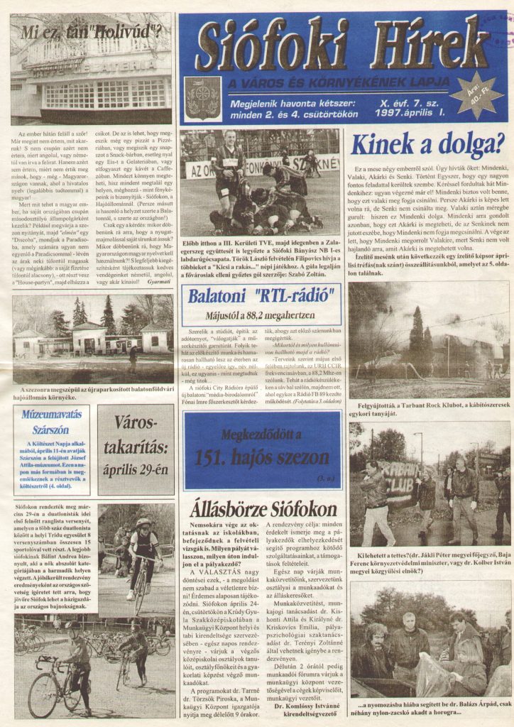 Siofoki hirek 1997 aprilis i. 7.sz