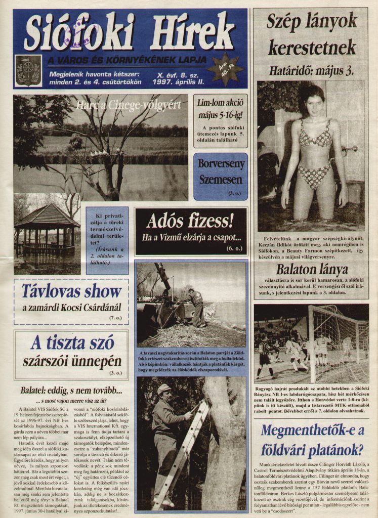 Siofoki hirek 1997 aprilis ii. 8.sz