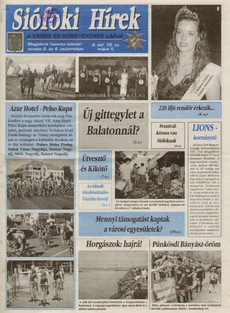 Siofoki hirek 1997 majus ii. 10.sz