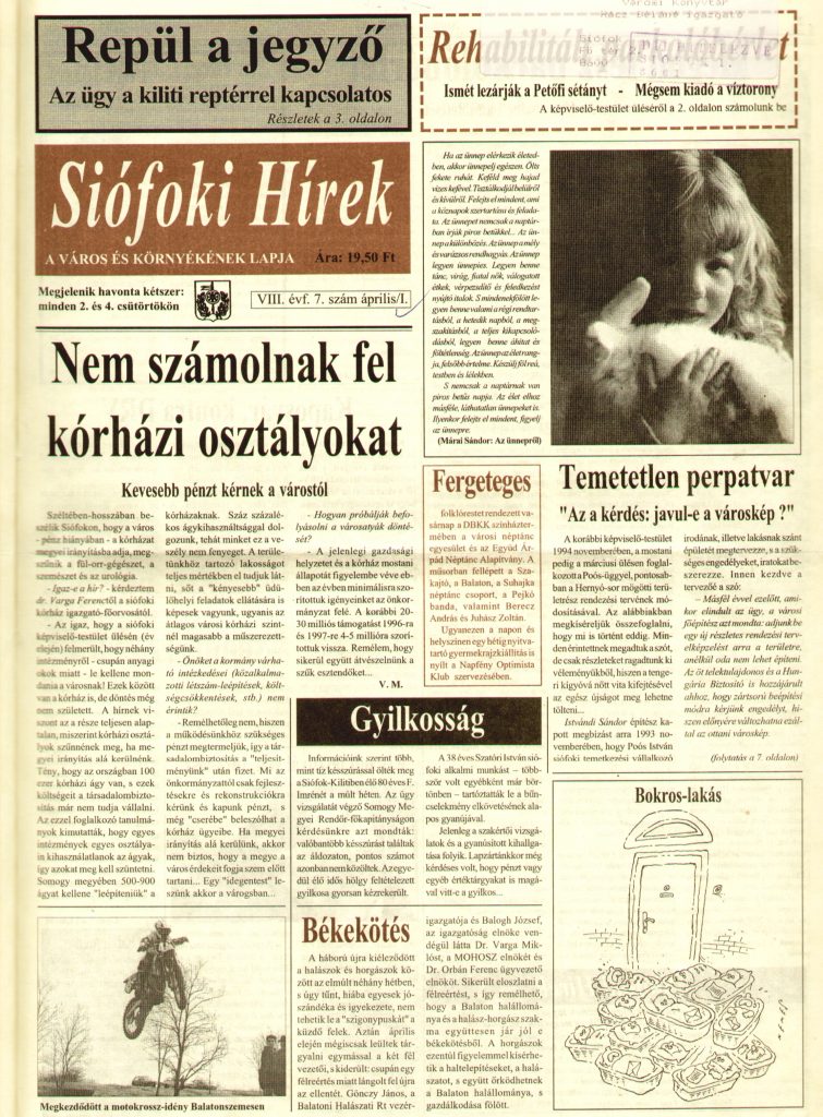 Siofoki Hirek 1995 aprilis I. 7.sz