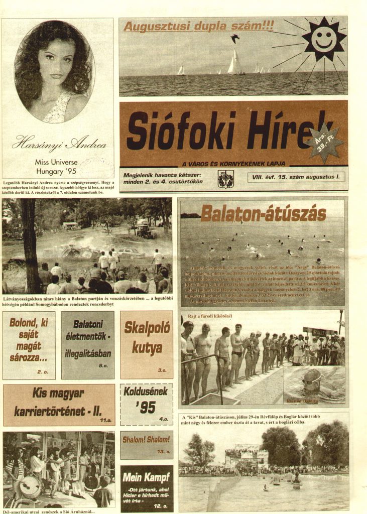 Siofoki Hirek 1995 augusztus I. 15.sz
