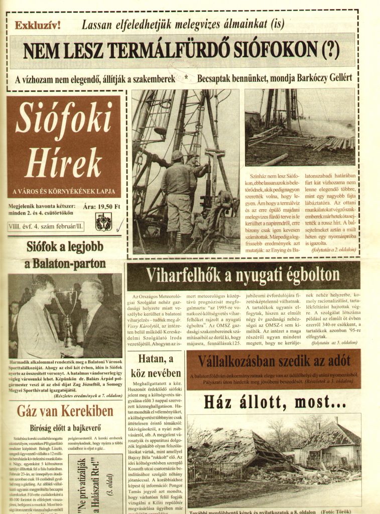 Siofoki Hirek 1995 februar II. 4.sz