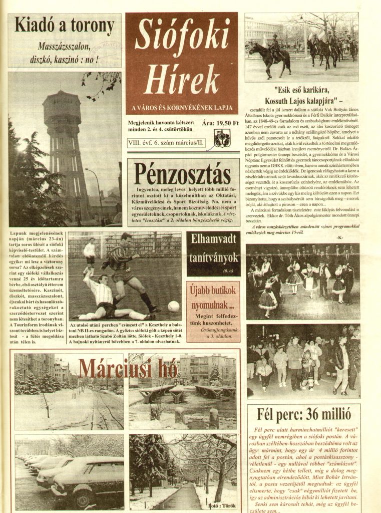 Siofoki Hirek 1995 marcius II. 6.sz