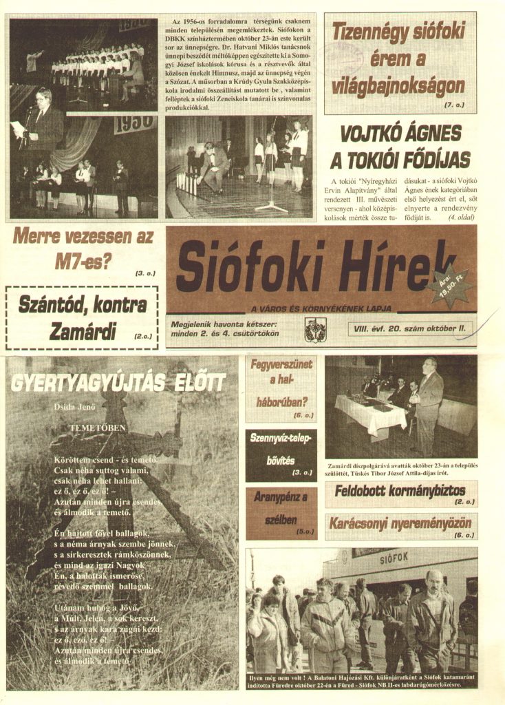 Siofoki Hirek 1995 oktober II. 20.sz
