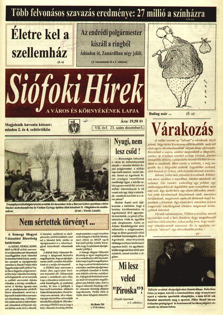 Siofoki Hirek 1994 december I. 23.sz