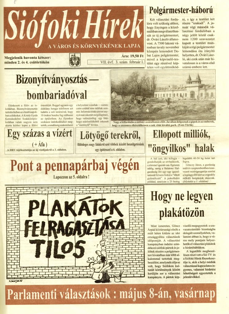 Siofoki Hirek 1994 februar I. 3.sz