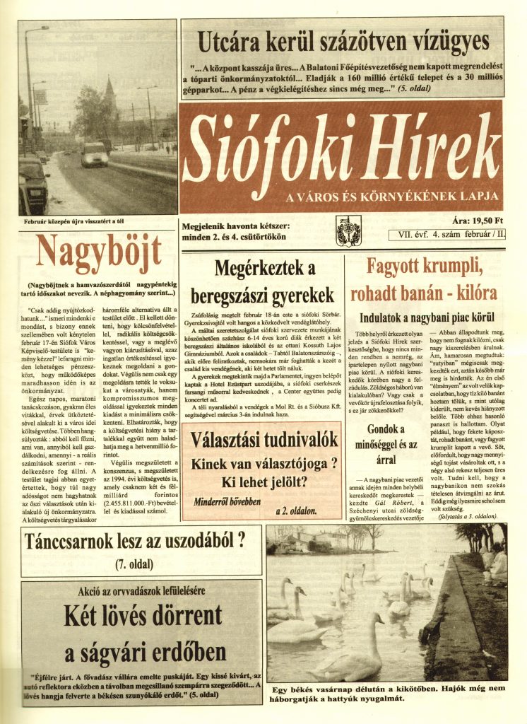 Siofoki Hirek 1994 februar II. 4.sz