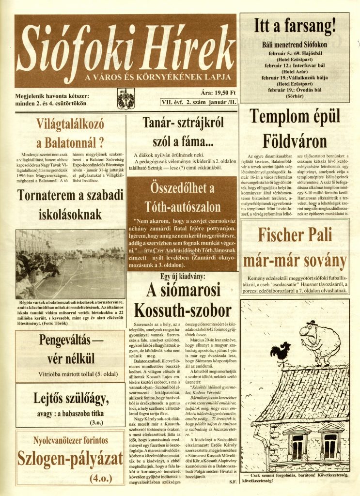 Siofoki Hirek 1994 januar II. 2.sz
