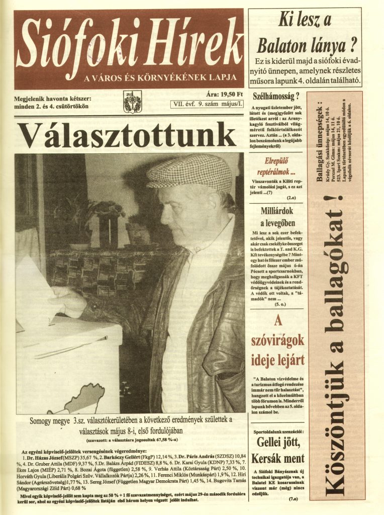 Siofoki Hirek 1994 majus I. 9.sz