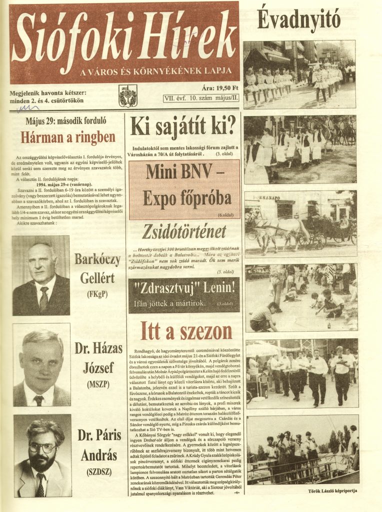 Siofoki Hirek 1994 majus II. 10.sz