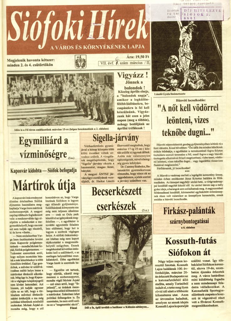 Siofoki Hirek 1994 marcius II. 6.sz
