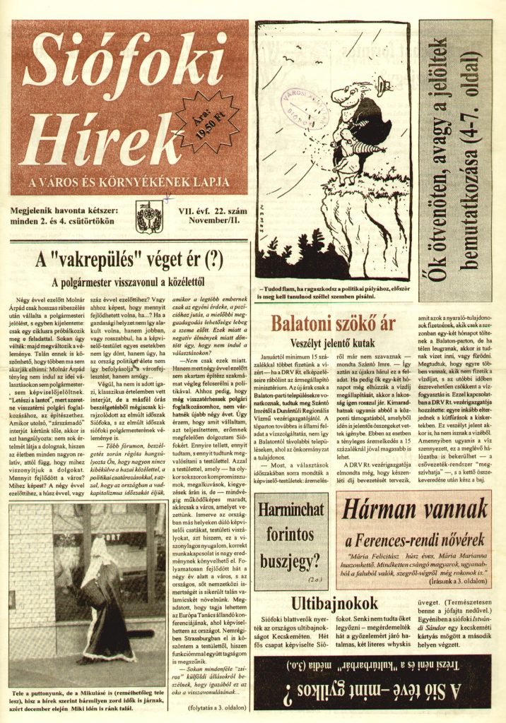 Siofoki Hirek 1994 november II. 22.sz